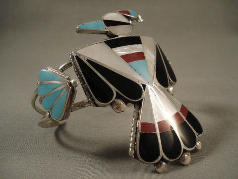 Big Big Big Vintage Zuni Bird Silver Bracelet