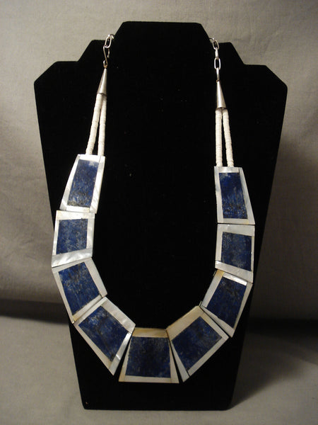 Opulent Modernistic Santo Domingo 'Lake Of Lapis' Necklace