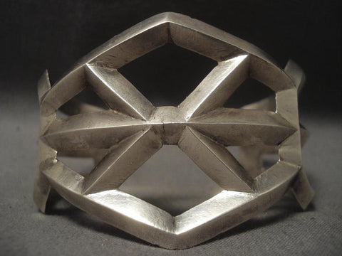 Huge Vintage Navajo x Silver Bracelet
