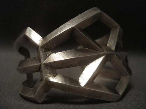 Huge Vintage Navajo x Silver Bracelet