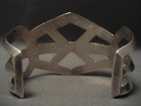 Huge Vintage Navajo x Silver Bracelet