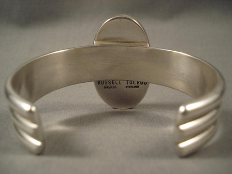 Xxxl Vintage Navajo Sugulite Silver Bracelet