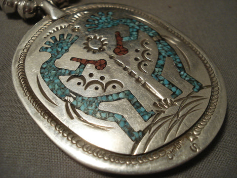 The Best Vintage Navajo Singer 'Inlay Tube: Silver Turquoise Necklace