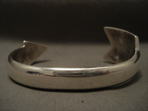 Advanced Technique 'Inside Outside' Silver Arrow Aaron Anderson Silver Bracelet