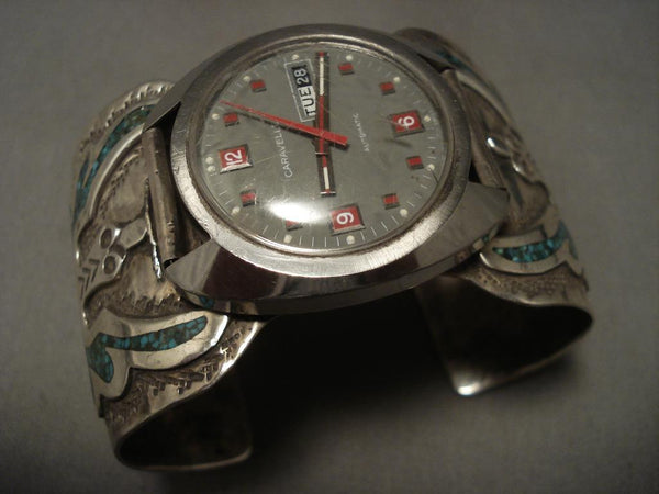 Museum Vintage Navajo Bracelet W/ High Quality Swiss Watch