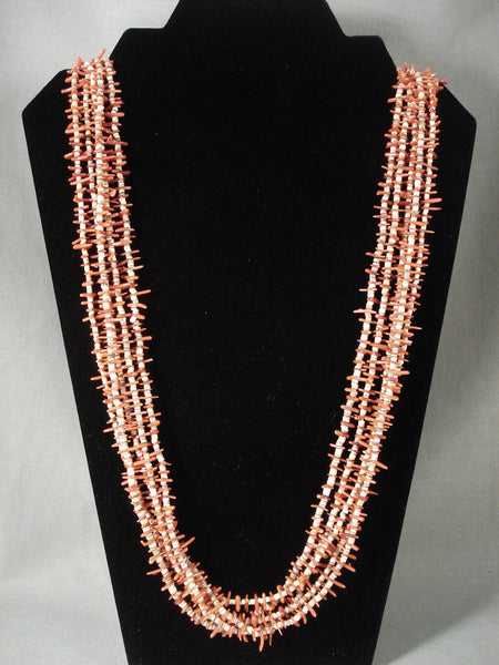 Cute Vintage Navajo Coral Necklace