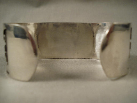 Museum Vintage Hopi Mudhead Ceremonial Turquoise Silver Bracelet