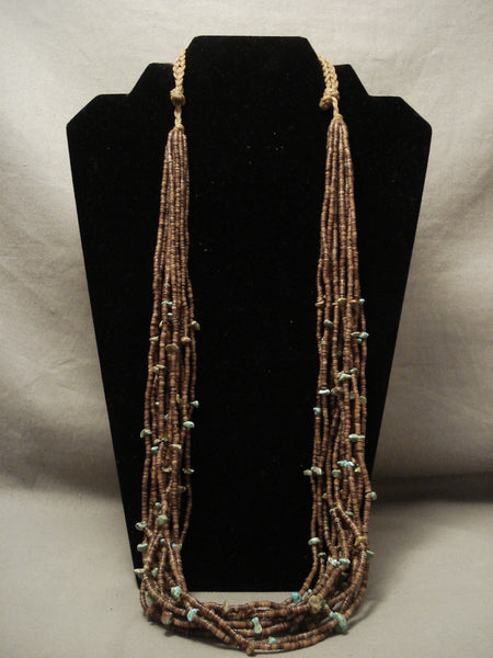 Early And More Rare Vintage Navajo Royston 'Double Wrap' Necklace