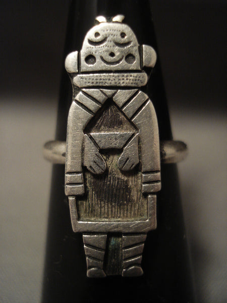 Important Vintage Hopi John Coochyumptewa 'Maiden' Silver Ring