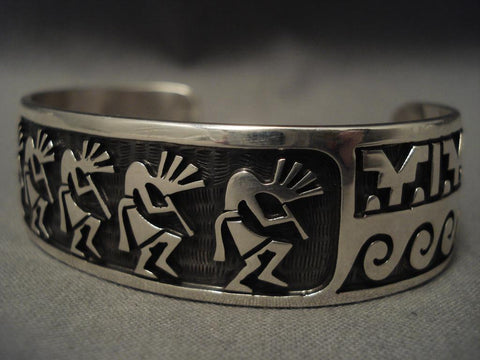 Museum Vintage Hopi Dancing Silver Bracelet