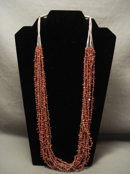 Museum Quality 'Micro Coral' Vitnage Santo Domingo Silver Tube Necklace