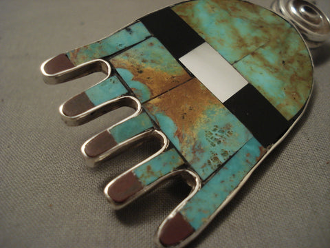 Important Santo Domingo 'Dan Coriz Mother' Royston Turquoise Pendant