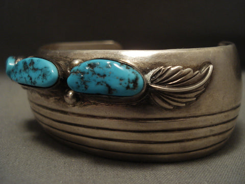 Museum Quality Vintage Navajo 'Sleek Segmented' Silver Bracelet