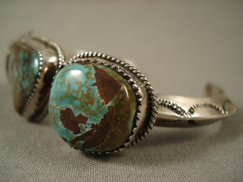 Arizona Living Treasure Vintage Navajo Royston Turquoise Silver Bracelet