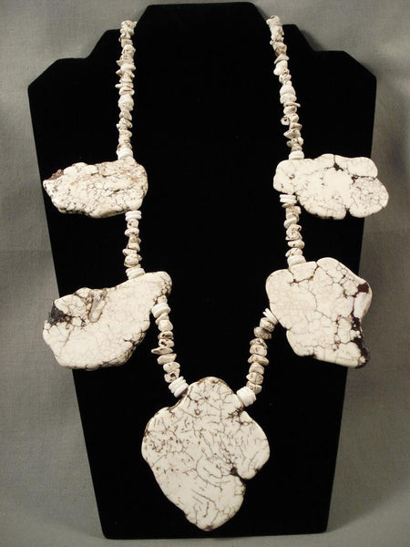 The Largest Vintage Navajo Howlite Necklace