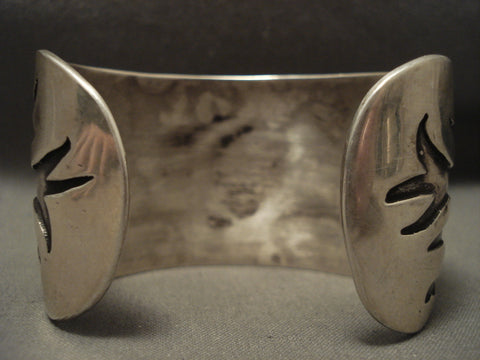 Museum Vintage Navajo Bisbee 'Wind' Silver Bracelet