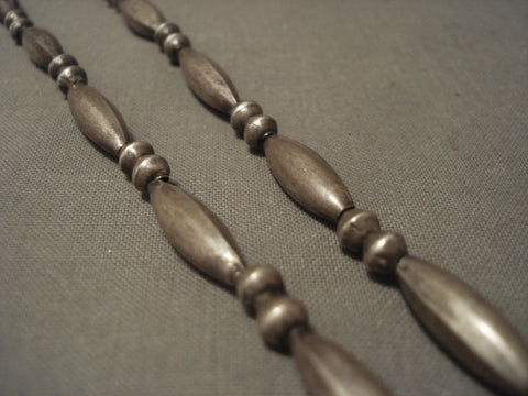 One Of The Oldest Vintage Hopi Silver Necklace