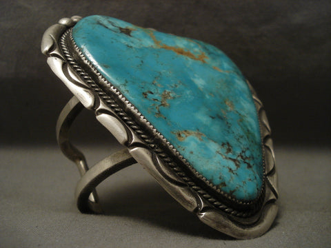 179 Gram Largest And Best Vintage Navajo Stover Paul Silver Bracelet