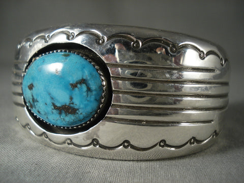 Museum Vintage Navajo Turquoise Silver Bracelet