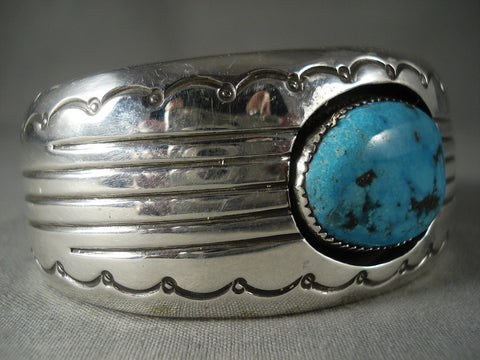 Museum Vintage Navajo Turquoise Silver Bracelet