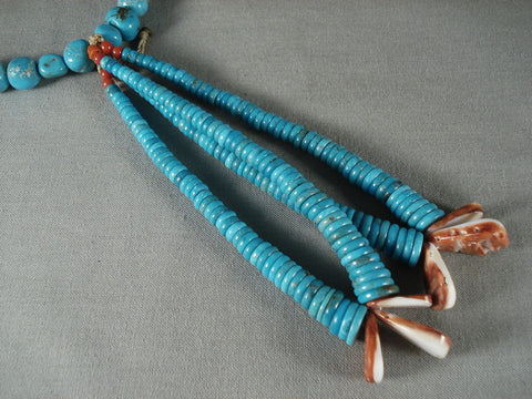 124 Gram Vintage Navajo Turquoise Necklace