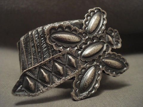 172 Grams Omg Huge Navajo Silver Dragonfly Bracelet