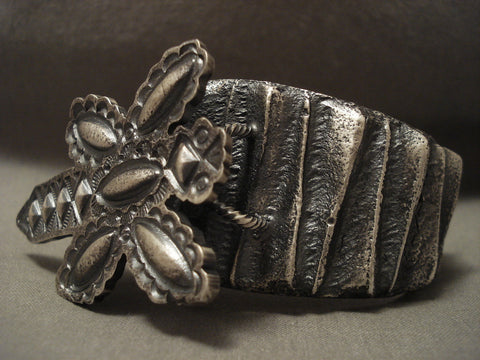 172 Grams Omg Huge Navajo Silver Dragonfly Bracelet