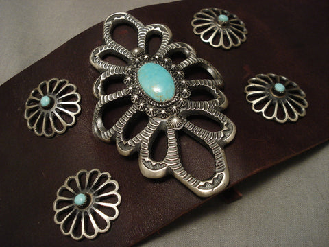 Colossal Navajo Turquoise Silver Ketoh Bracelet