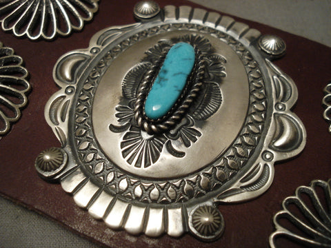 Museum Navajo Hand Wrought Silver Turquoise Ketoh Bracelet