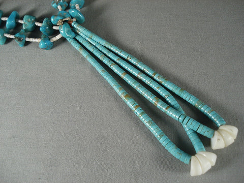 100 Grams Vintage Navajo Tsosie Turquoise Necklace