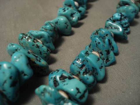 Earlier 1900's Vintagr Santo Domingo Turquoise Necklace