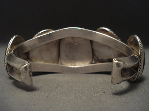 Old 91 Gram Turquoise Navajo Silver Bracelet