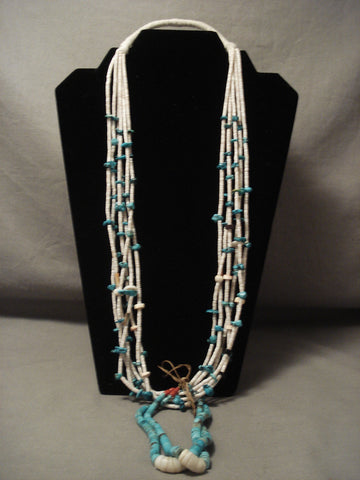 Earlier 1900's Vintage Santo Domingo Turquoise Necklace