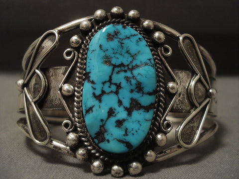 Museum Vintage Navajo Turquoise Silver Bracelet