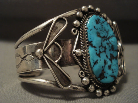 Museum Vintage Navajo Turquoise Silver Bracelet
