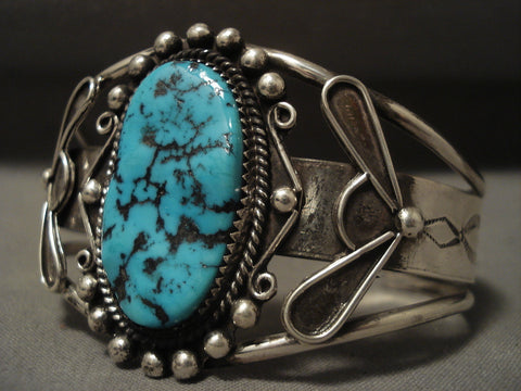 Museum Vintage Navajo Turquoise Silver Bracelet