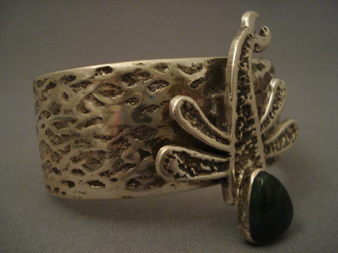 Wonderful Navajo Dragonfly Silver Bracelet