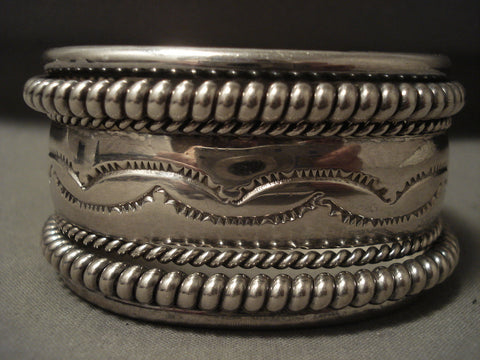 89 Gram Vintage Navajo 'All Silver' Bracelet