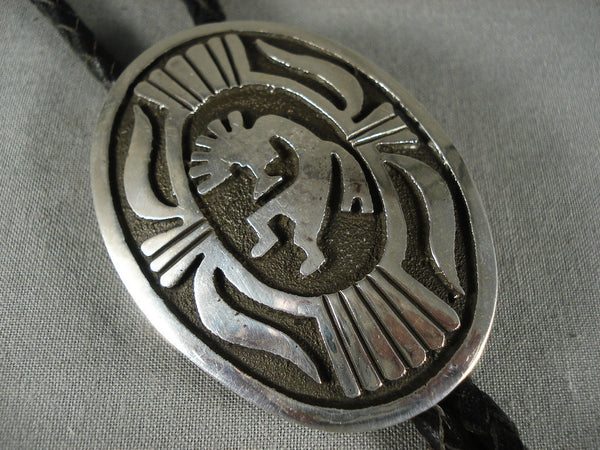 Advanced Silver Work Vintage Navajo Silver Bolo Tie