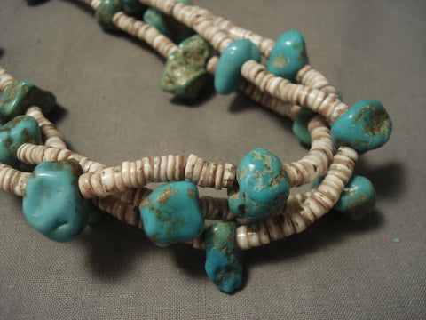 Earlier Vintage Navajo 'Very Old Turquoise' Necklace