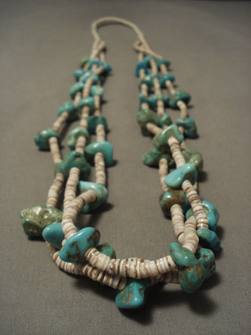 Earlier Vintage Navajo 'Very Old Turquoise' Necklace