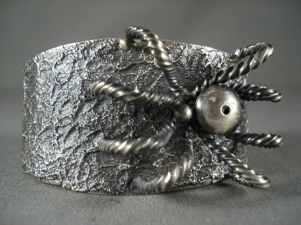 100 Gram Advanced Silver Work Navajo Spider Bracelet