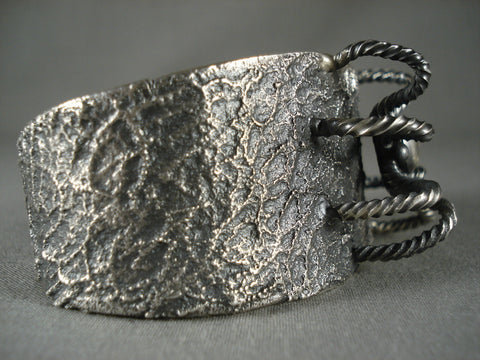 100 Gram Advanced Silver Work Navajo Spider Bracelet