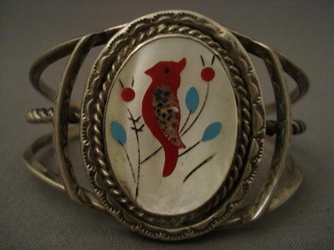 Museum Old Navajo Cardinal Silver Bracelet