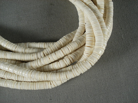 Advancved Shell Work Santo Domingo Heishi Necklace