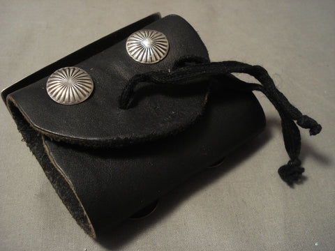Colossal Vintage Navajo 'Expert Stamp' Spider Turquoise Silver Ketoh