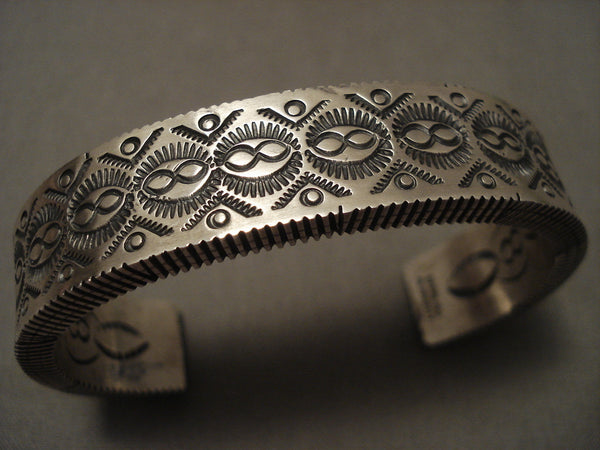 Important And Extremely Thick 'Side Channel' Silver Bracelet