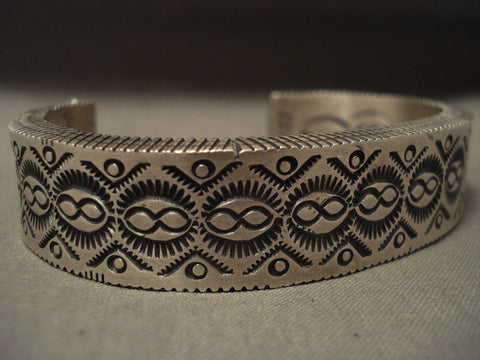 Important And Extremely Thick 'Side Channel' Silver Bracelet
