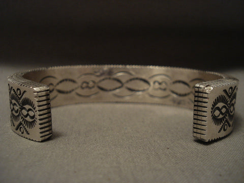 Important And Extremely Thick 'Side Channel' Silver Bracelet
