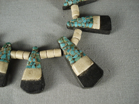 Early 1900's Santo Domingo Turquoise Necklace